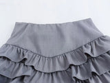 PICSGIRL  -  American hot girl high waist all-match cake skirt female summer new style college style A-line short skirt