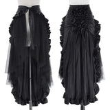 PICSGIRL  -  Big Size Women's Gothic Steampunk Skirt Pirate Flair and Victorian Ruffles Anime Cos Victorian Era Gothic Skirt