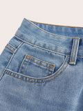 PICSGIRL  -  Summer Denim Skirt Women American Vintage Streetwear High Waist A-line Slim Sexy Washed Blue Mini Jens Skirt 2024 New