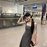 PICSGIRL  -  Lazy Style Camisole Dress with Built-in Chest Pad, Versatile Waist Closure Sleeveless Vest Skirt, New Summer Outing Lazy Dress