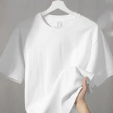 PICSGIRL  -  Summer Pure Cotton Women Top Short Sleeved Spring and Autumn Inner Matching Loose Bottomed Shirt Korean Shoulder White T-shirt