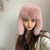 PICSGIRL  -  New Hairy Fisherman's Hat for Autumn and Winter Warm Ear Protection and Winter Water Bucket Hat Basin Hat