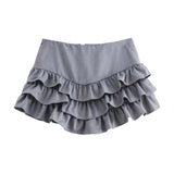 PICSGIRL  -  American hot girl high waist all-match cake skirt female summer new style college style A-line short skirt