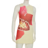 PICSGIRL  -  Holiday Floral Bodycon Dress Beach Style Sexy Slim O-Neck Sleeveless Mini Dresses For Women 2025 Summer Fashion Lady