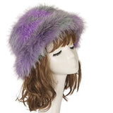 PICSGIRL  -  New Autumn and Winter Plush Imitation Fox Fur Basin Hat Ski Hat Fisherman Hat Warm Fur Furry Imitation Fur Women's Hat