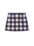 PICSGIRL  -  Casual Striped In Plaid Print Girls Y2k Style Summer Blue Mini Skirts Chic Lady 2024 New Style Zipper Fly A-Line Short Skirt