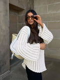 PICSGIRL  -  Knitted Pullover Sweater Women Long Sleeve V Neck Loose Casual Top Women Autumn Winter Oversize Jumper Sweaters Mujer