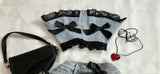 PICSGIRL  -  Korean Gothic Sexy Hottie Denim Skirt Suit for Women Harajuku Y2k Style High Street Retro Design Cute Mini Skirt Punk Slim Top