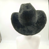 PICSGIRL  -  Fedora Hat Emerald Green Plush Cowboy Hat Material New Jazz Hat European and American Fashion Hat Big Brim Hat 