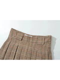 PICSGIRL  -  Summer Ladies Y2k Style Summer Pleated Short Skirt 2024 Girls Spring Fashion Plaid Print High Wiast Mini Skirts