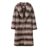 PICSGIRL  -  casual winter outfits Luxury Brand Furry Faux Fox Fur Coat Women 2024 Winter Super Warm Fluffy Fur Jacket Female High Street Long Overcoat