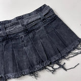 PICSGIRL  -  Street Retro Harajuku Y2k Skirt Goth Black Denim Skirts Women High Waist Slim Mini Skirt Casual Sexy A Line Hip Pleated Skirt