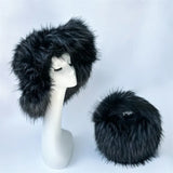 PICSGIRL  -  Winter Hat New Candy Color Faux Fur Y2k Warm Plush Basin Hat Unisex Bucket Hat Bob Homme