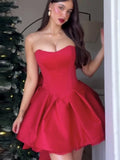 PICSGIRL  -  Female Sexy Red Off Shoulder Pleated A Line Dress Fashion Sleeveless Backless Mini Dresses 2025 Spring New Women Party Club Robe