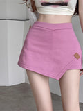 PICSGIRL  -  2024 New  Irregular Skirts for Women High Waist Spring Summer Hot Sexy Faldas Mujer Korean Fashion 90s Solid Casual Mini Skirt