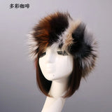 PICSGIRL  -  Winter Thick Furry Hairband Fluffy Russian Faux Fur Women Girl Fur Headband Hat Winter Outdoor Earwarmer Ski Hats Hot