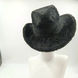 PICSGIRL  -  Fedora Hat Emerald Green Plush Cowboy Hat Material New Jazz Hat European and American Fashion Hat Big Brim Hat 