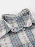 PICSGIRL  -  2024 New Classic Plaid Blouse Women Casual Long Sleeve Turndown Collar Shirts Autumn Spring Simple Fashion Blouse Outerwear Lady