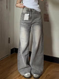 PICSGIRL  -  Y2k Vintage Baggy Jeans Woman's Korean Fashion Denim Pants Harajuku Kpop Streetwear Trousers Japanese 2000s Style Spring