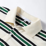 PICSGIRL  -  Vintage Stripe Basic Women's T-shirt Casual Long Sleeve Female All Match Polo Shirt Spring New Ladies Loose Tops High Street