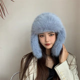 PICSGIRL  -  New Hairy Fisherman's Hat for Autumn and Winter Warm Ear Protection and Winter Water Bucket Hat Basin Hat