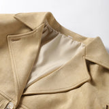 PICSGIRL  -  Vintage Tassels Women's Jacket New Casual Solid Color Women's Coat V-neck Single Breasted Long Sleeve Jackets Female Fashion