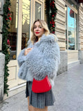 PICSGIRL  -  layered look inspo Faux Fur Women Coat Full Sleeve Lapel Thicken Loose Female Jackets Winter Street Fashion Luxury Pink Warm Lady Outwears