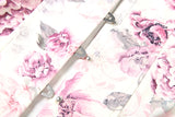 PICSGIRL  -  Sweet 2Piece Set Women Flower Print Single-Breasted Metal Buckle Wrap Mini Top+Patchwork Lace Folds Skirt Matching Suits