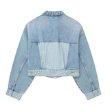 PICSGIRL  -  Denim Jacket Women Fashion Lapel Single Breasted Blue Bomber Jackets Female Spring Autumn Streetwear Loose Short Coat Tops