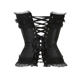 PICSGIRL  -  Corset Dress Steampunk Lace Trim Bustier with Long Tulle Skirt Carnival Party Night Costumes Plus Size Halloween Outfits Women